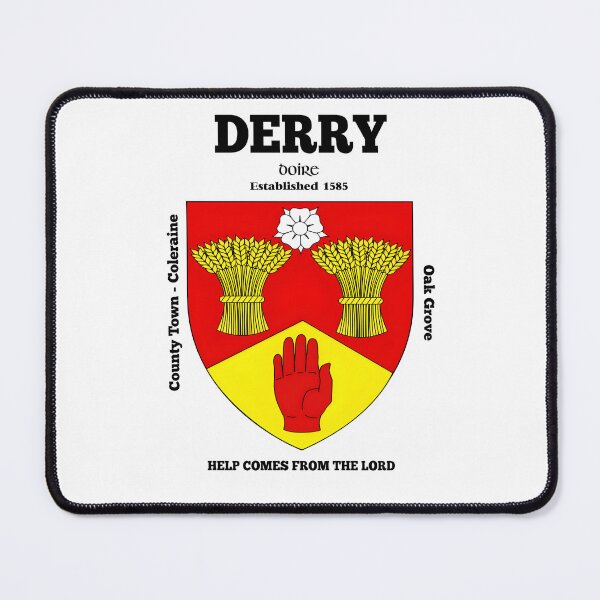 Item preview, Irish County Derry Ireland Crest, Translation & More designed and sold by REAL IRISH GIFTS.