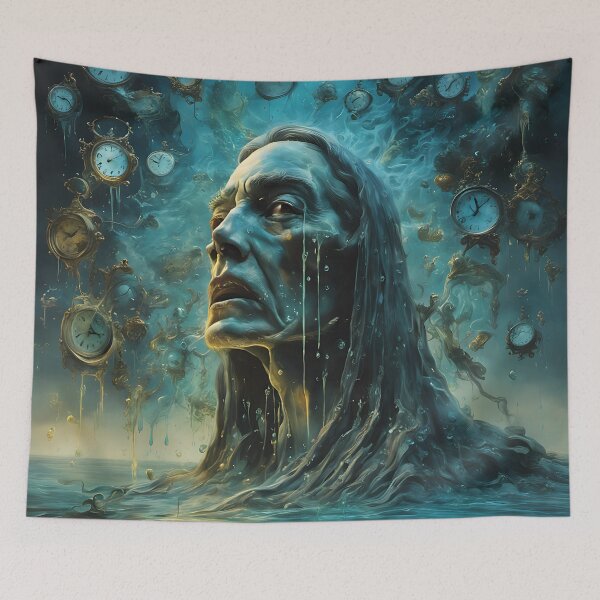 Item preview, Between Life and Death - Unique Surreal Art Print- Original Print - Undying Time Collection - Haunting Surreal Art - Dark Art - Unique Gift for Surreal Art Lovers designed and sold by Gregredfern.