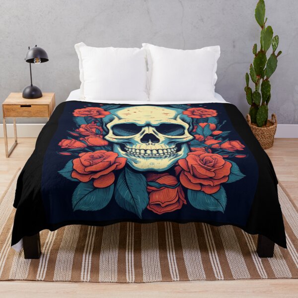 Item preview, BONES AND BOTANY / SKULL WITH ROSES designed and sold by LuNkyRose.