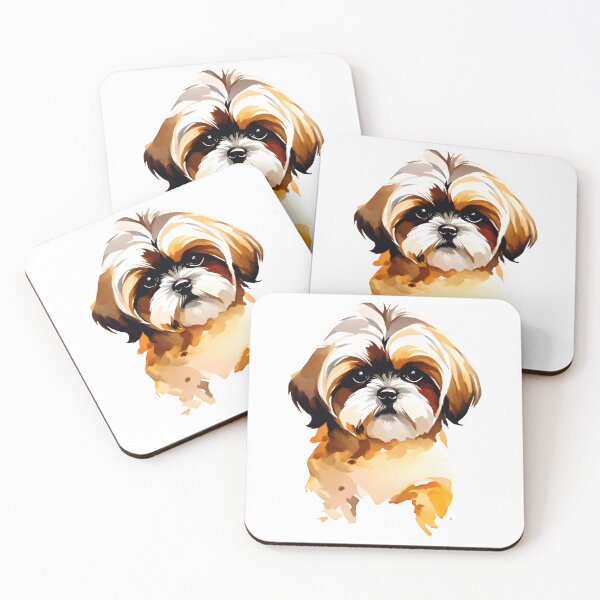 Item preview, Shis tzu dog watercolor  designed and sold by Animalpetslover.