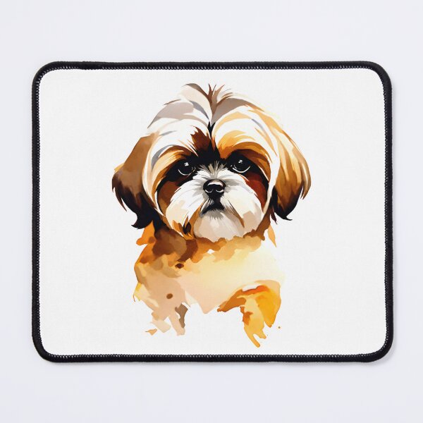 Item preview, Shis tzu dog watercolor designed and sold by Animalpetslover.