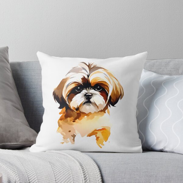 Item preview, Shis tzu dog watercolor  designed and sold by Animalpetslover.