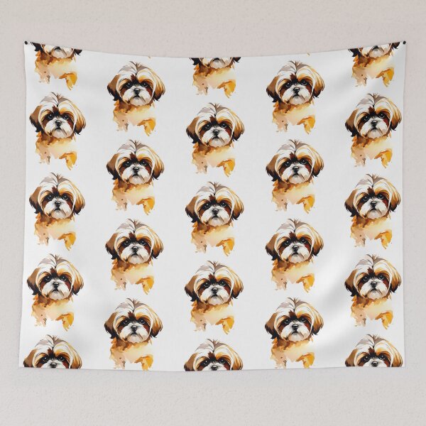 Item preview, Shis tzu dog watercolor  designed and sold by Animalpetslover.