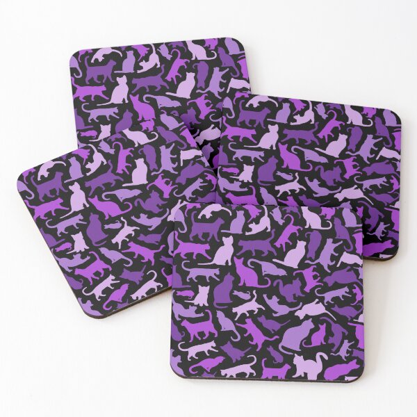 Item preview, Cats in Purple Hues - Pattern designed and sold by GWTF-Designs.
