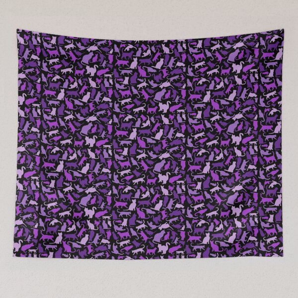 Item preview, Cats in Purple Hues - Pattern designed and sold by GWTF-Designs.
