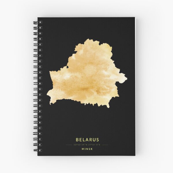 Item preview, Belarus map in gold color designed and sold by Jerhus.