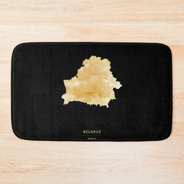 Item preview, Belarus map in gold color designed and sold by Jerhus.