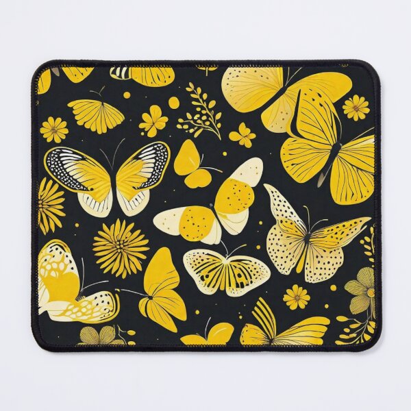 Item preview, 001 Yellow Butterfly Nordic Minimalist Design designed and sold by Alexis Art Collection.