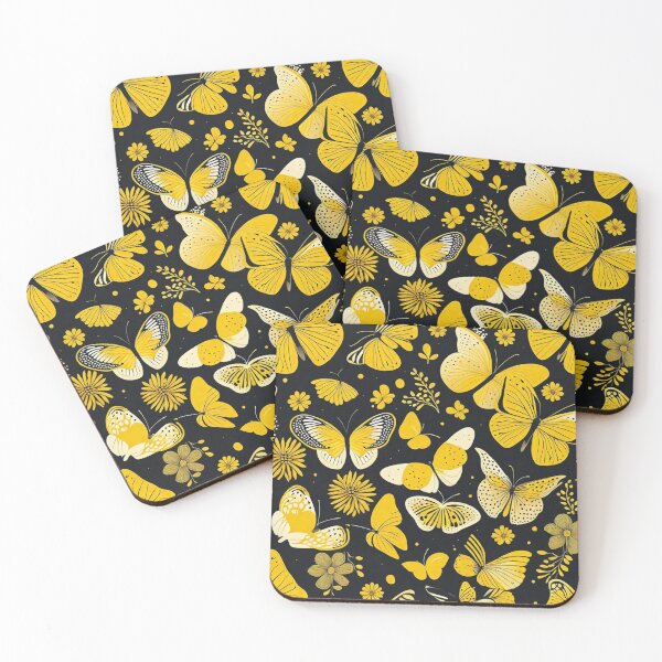 Item preview, 001 Yellow Butterfly Nordic Minimalist Design designed and sold by Alexis Art Collection.