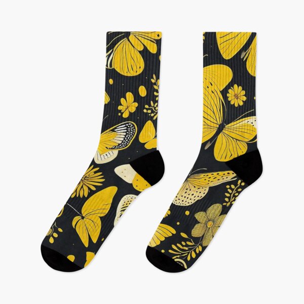 Artikelvorschau, 001 Yellow Butterfly Nordic Minimalist Design entworfen und verkauft von Alexis Art Collection.