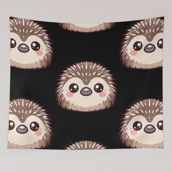 Item preview, Cute Vectoral Echidna Face designed and sold by ArtfulWeave.
