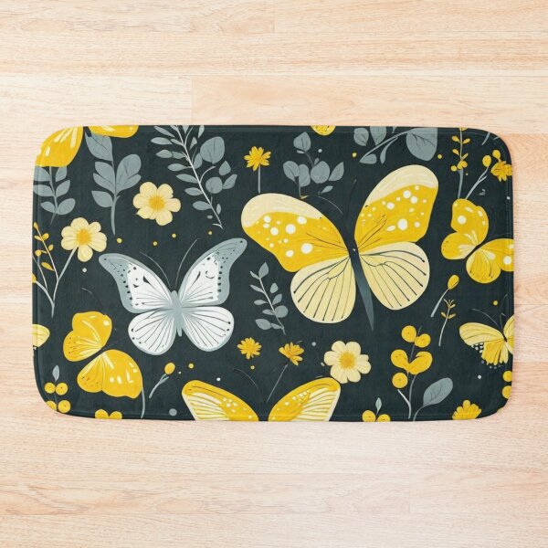 Item preview, 002 Yellow Butterfly Nordic Minimalist Design designed and sold by Alexis Art Collection.