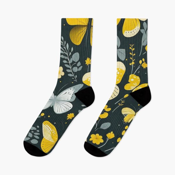 Artikelvorschau, 002 Yellow Butterfly Nordic Minimalist Design entworfen und verkauft von Alexis Art Collection.