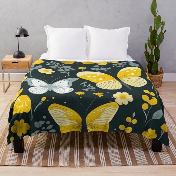 Artikelvorschau, 002 Yellow Butterfly Nordic Minimalist Design entworfen und verkauft von Alexis Art Collection.