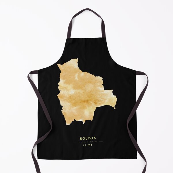 Item preview, Bolivia map in gold color designed and sold by Jerhus.