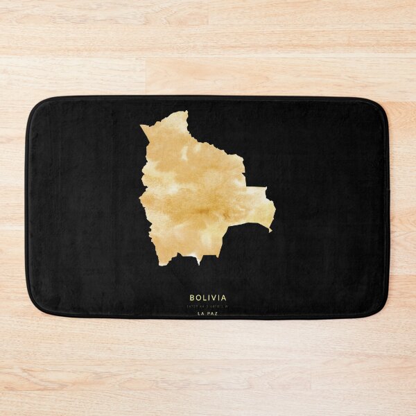 Item preview, Bolivia map in gold color designed and sold by Jerhus.