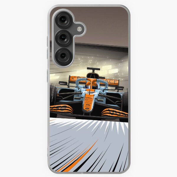 Item preview, Élégante couverture pour iPhone inspirée de l'équipe de Formule 1 McLaren et étui mobile Samsung, meilleur cadeau pour les fans de F1 designed and sold by Pink Polar F1.