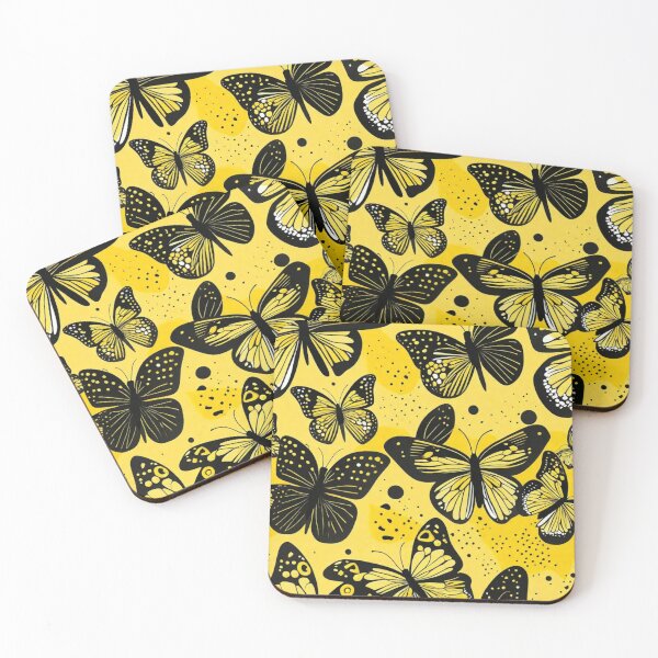 Item preview, 003 Yellow Butterfly Nordic Minimalist Design designed and sold by Alexis Art Collection.