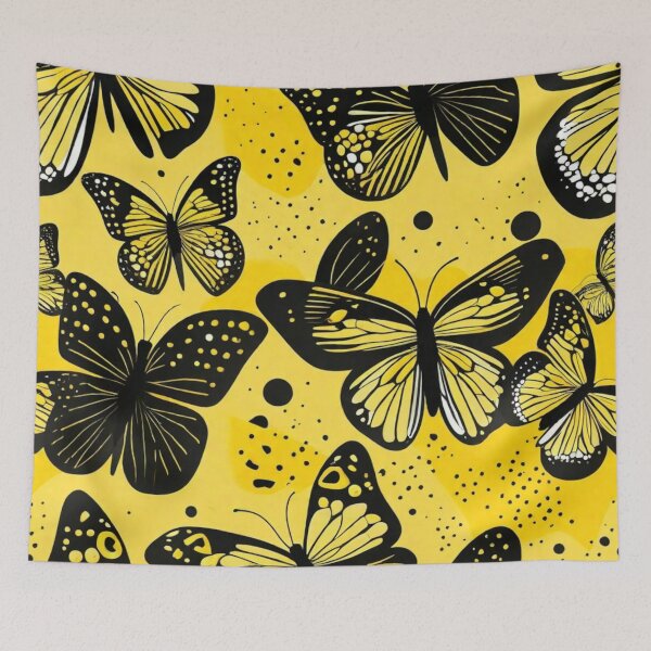 Artikelvorschau, 003 Yellow Butterfly Nordic Minimalist Design entworfen und verkauft von Alexis Art Collection.