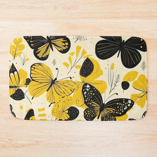 Item preview, 004 Yellow Butterfly Nordic Minimalist Design designed and sold by Alexis Art Collection.