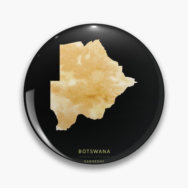 Item preview, Botswana map in gold color designed and sold by Jerhus.