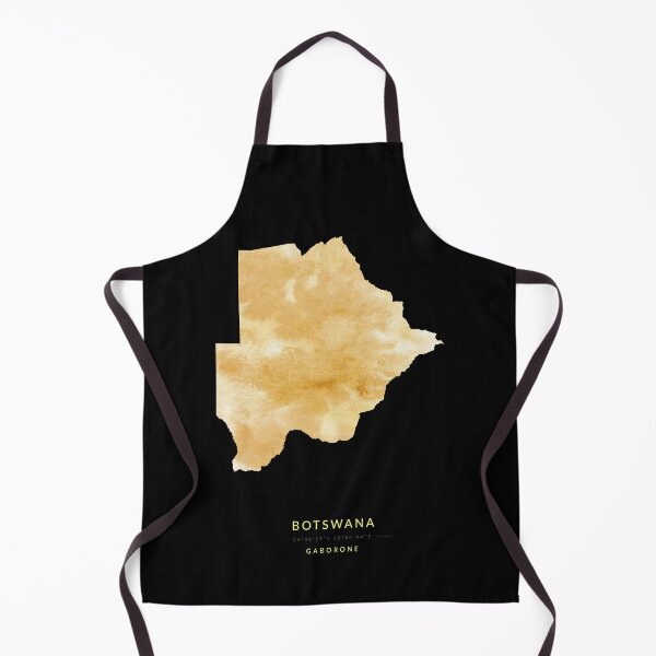 Item preview, Botswana map in gold color designed and sold by Jerhus.