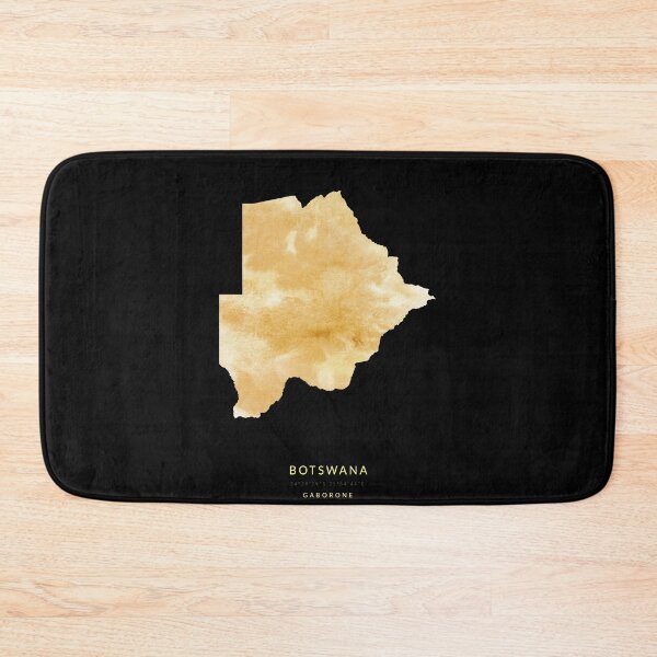 Item preview, Botswana map in gold color designed and sold by Jerhus.