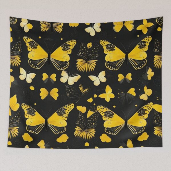 Artikelvorschau, 005 Yellow Butterfly Nordic Minimalist Design entworfen und verkauft von Alexis Art Collection.