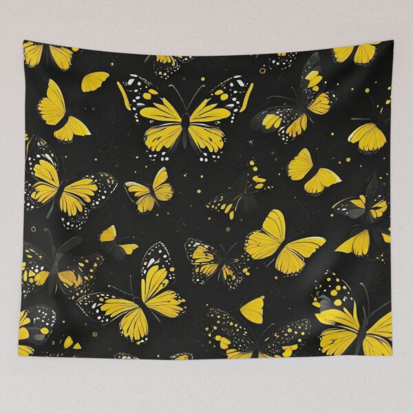 Artikelvorschau, 006 Yellow Butterfly Nordic Minimalist Design entworfen und verkauft von Alexis Art Collection.