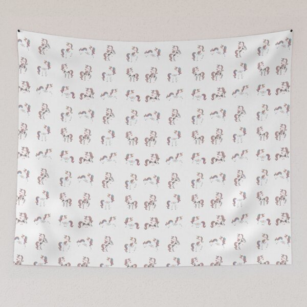 Item preview, Beautiful and happy unicorns playing outdoors designed and sold by huape.