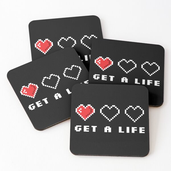 Item preview, Get a life! (pixel heart - Gamer Life) designed and sold by frikybomb.