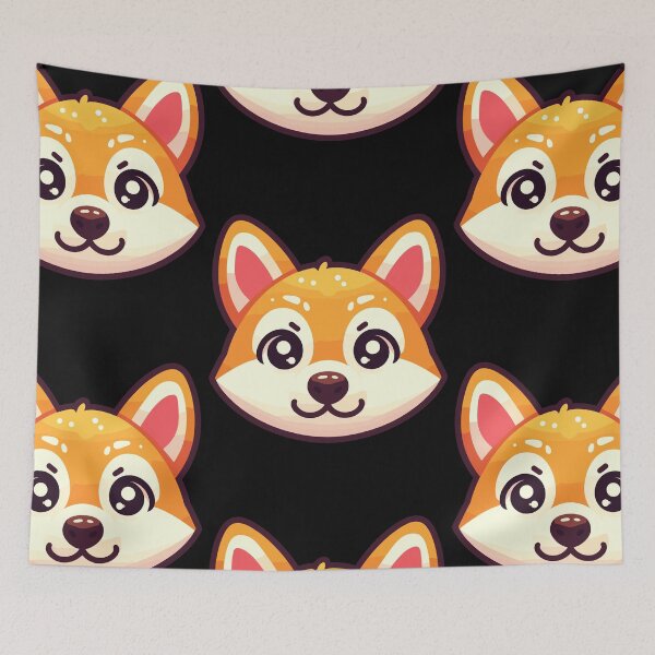 Item preview, Cute Vectoral Dingo Face designed and sold by ArtfulWeave.
