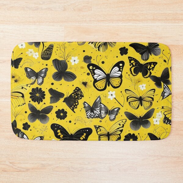 Item preview, 007 Yellow Butterfly Nordic Minimalist Design designed and sold by Alexis Art Collection.