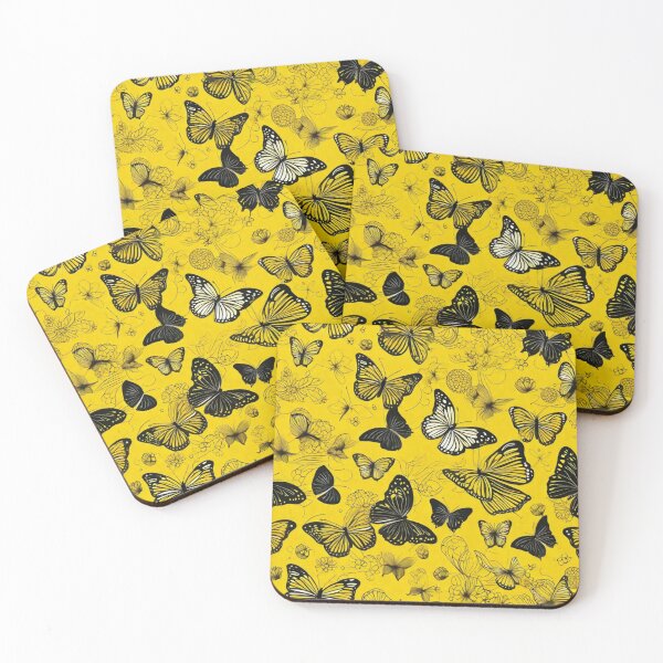 Item preview, 008 Yellow Butterfly Nordic Minimalist Design designed and sold by Alexis Art Collection.