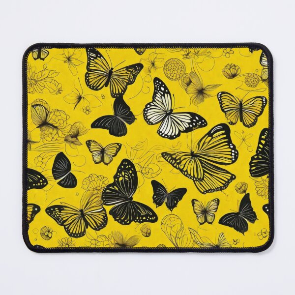 Artikelvorschau, 008 Yellow Butterfly Nordic Minimalist Design entworfen und verkauft von Alexis Art Collection.