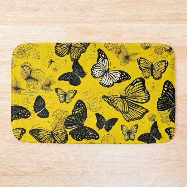 Item preview, 008 Yellow Butterfly Nordic Minimalist Design designed and sold by Alexis Art Collection.