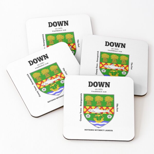 Item preview, Irish County Down Ireland Crest, Translation & More designed and sold by REAL IRISH GIFTS.