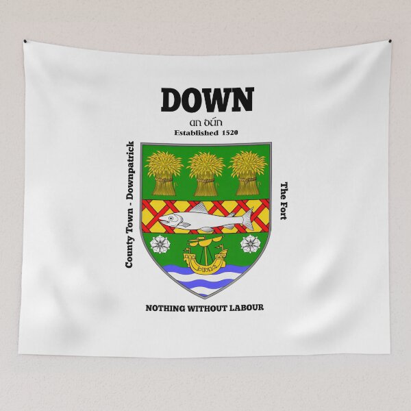 Item preview, Irish County Down Ireland Crest, Translation & More designed and sold by REAL IRISH GIFTS.