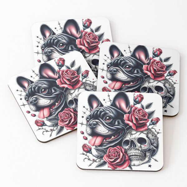 Item preview, French Bull, Skull and Roses designed and sold by LojaKoru.
