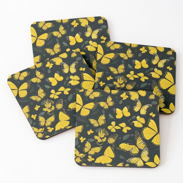 Item preview, 009 Yellow Butterfly Nordic Minimalist Design designed and sold by Alexis Art Collection.