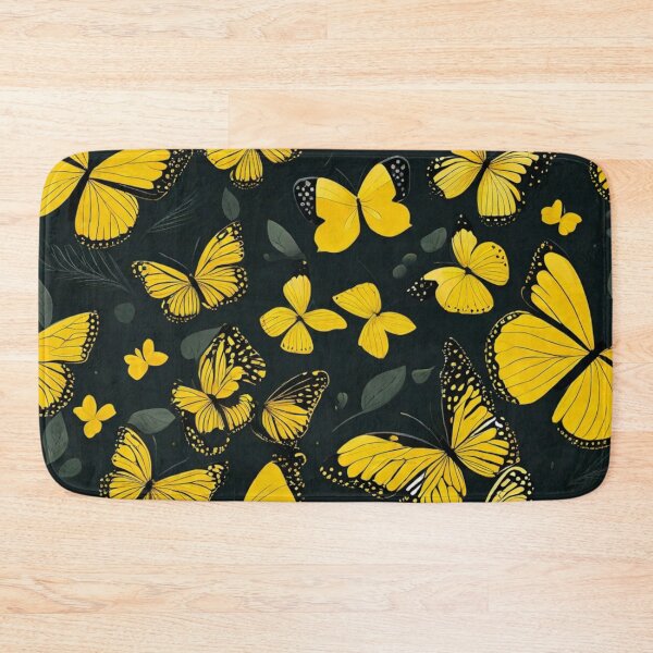 Item preview, 009 Yellow Butterfly Nordic Minimalist Design designed and sold by Alexis Art Collection.