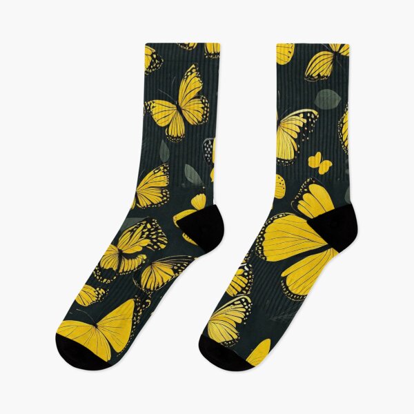 Artikelvorschau, 009 Yellow Butterfly Nordic Minimalist Design entworfen und verkauft von Alexis Art Collection.