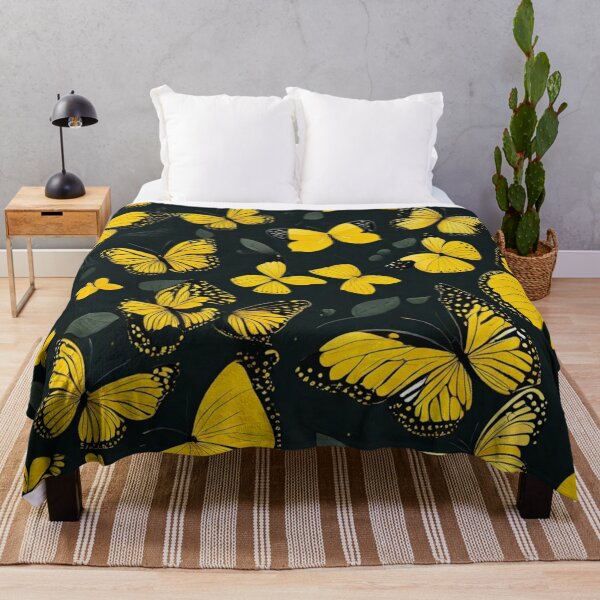 Artikelvorschau, 009 Yellow Butterfly Nordic Minimalist Design entworfen und verkauft von Alexis Art Collection.