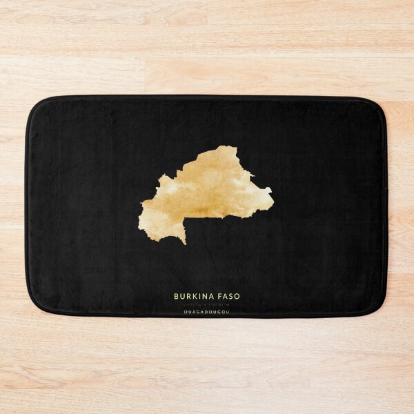 Item preview, Burkina Faso map in gold color designed and sold by Jerhus.