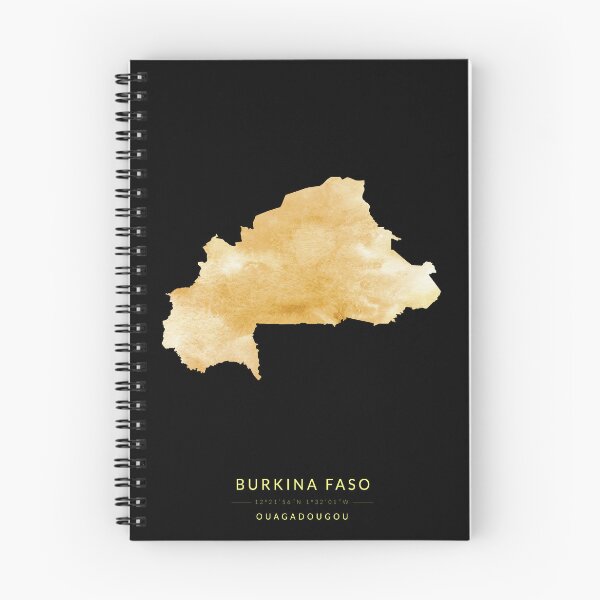 Item preview, Burkina Faso map in gold color designed and sold by Jerhus.