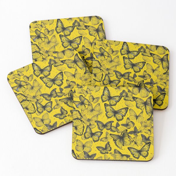 Item preview, 010 Yellow Butterfly Nordic Minimalist Design designed and sold by Alexis Art Collection.