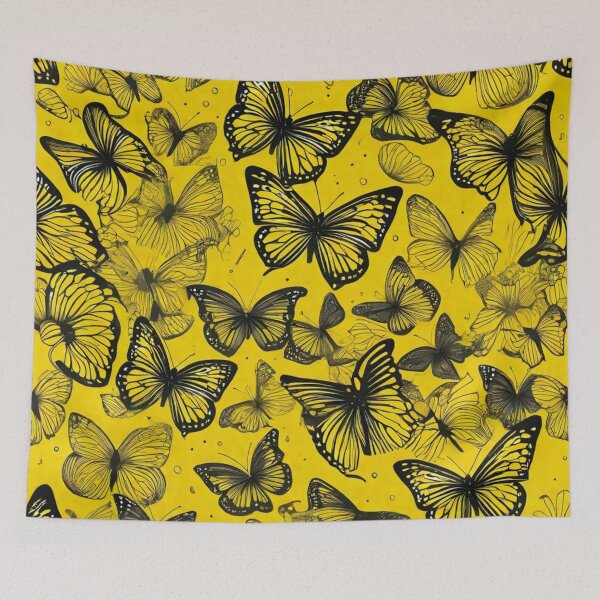 Artikelvorschau, 010 Yellow Butterfly Nordic Minimalist Design entworfen und verkauft von Alexis Art Collection.
