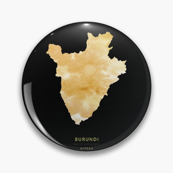 Item preview, Burundi map in gold color designed and sold by Jerhus.