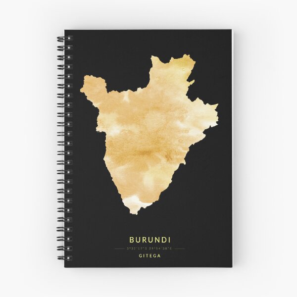 Item preview, Burundi map in gold color designed and sold by Jerhus.