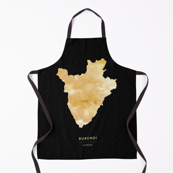 Item preview, Burundi map in gold color designed and sold by Jerhus.